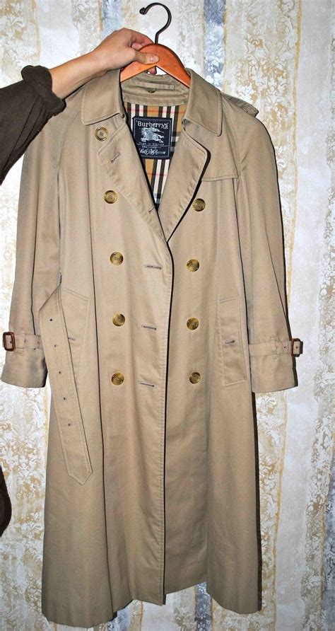 old Burberry trench coat